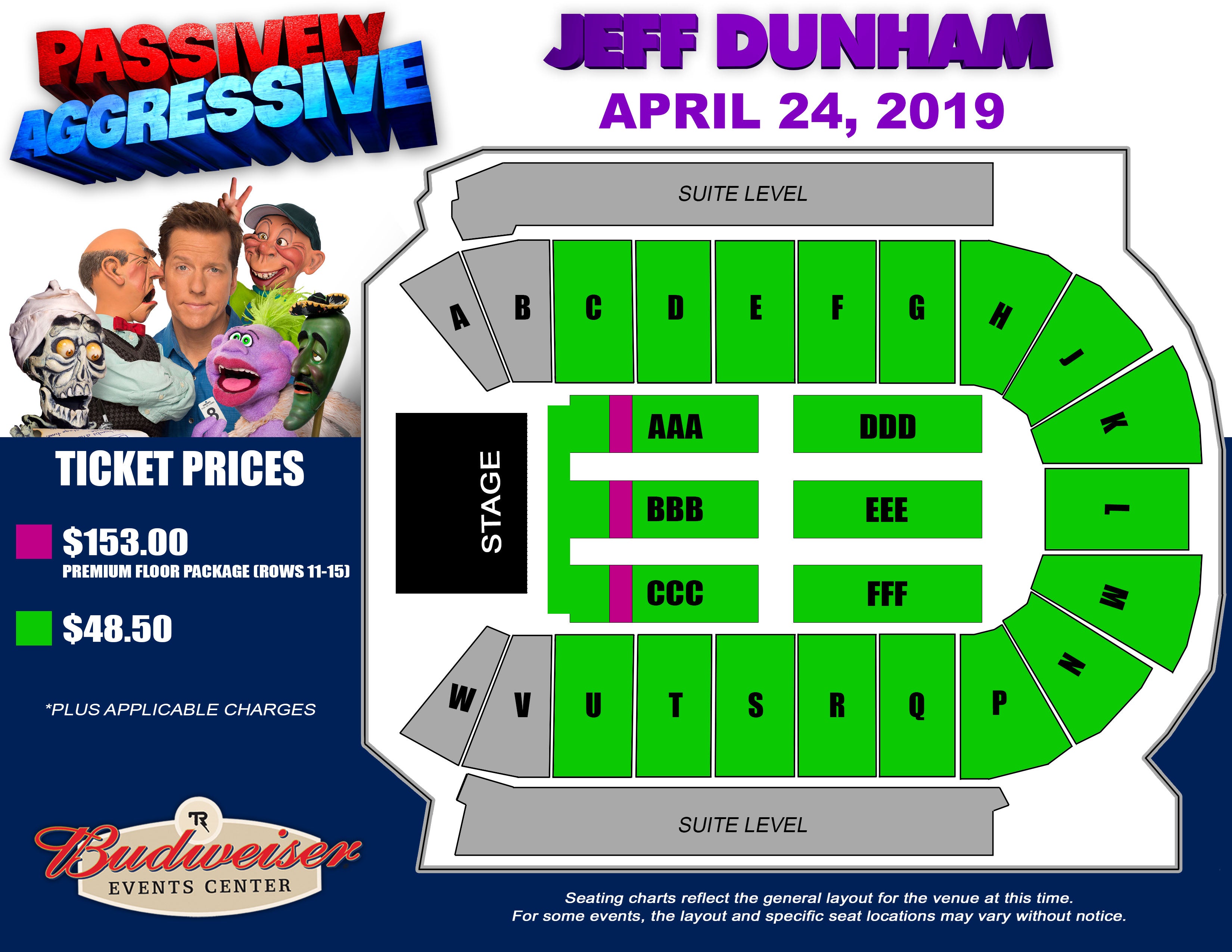 Budweiser Gardens Seating Chart Jeff Dunham