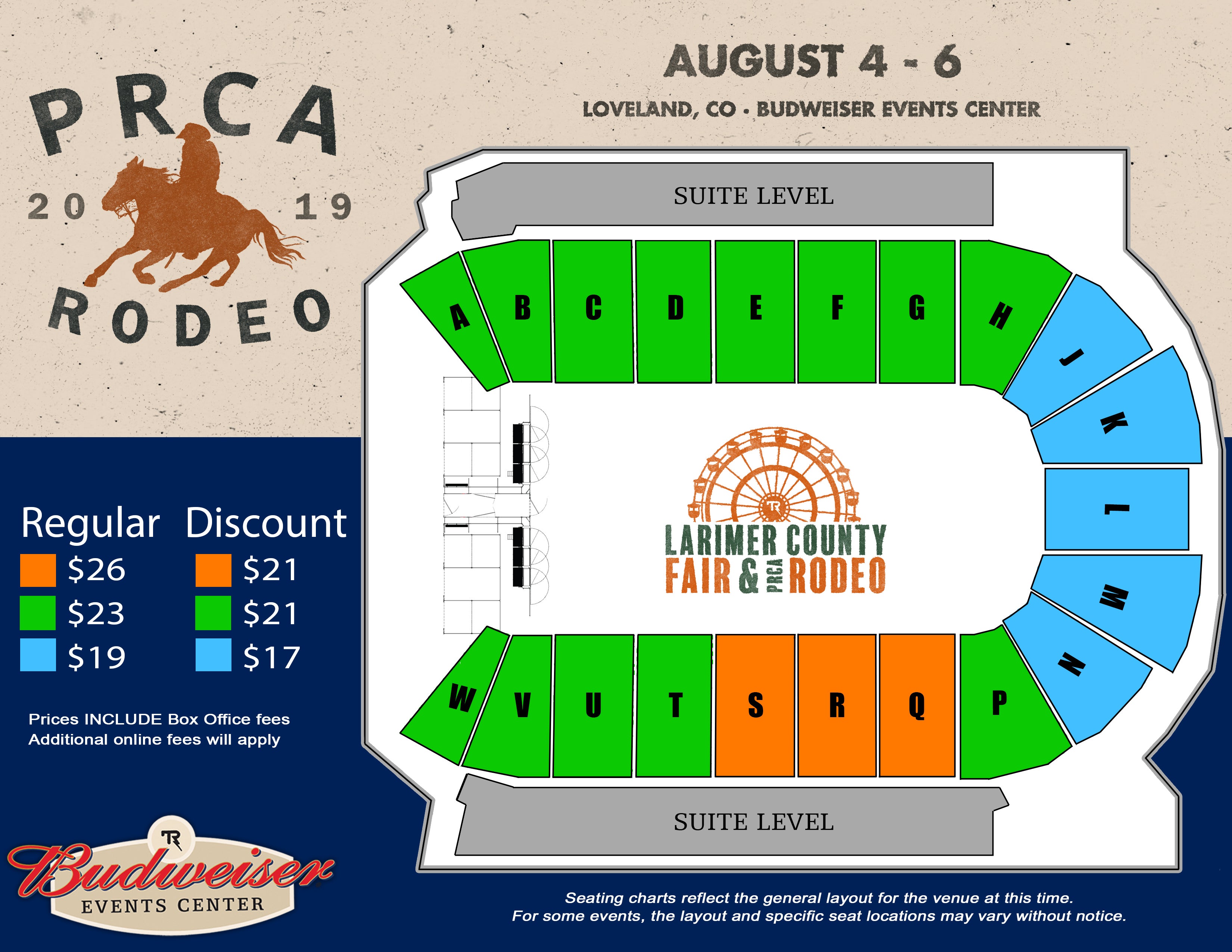 Nfr Rodeo Seating Chart