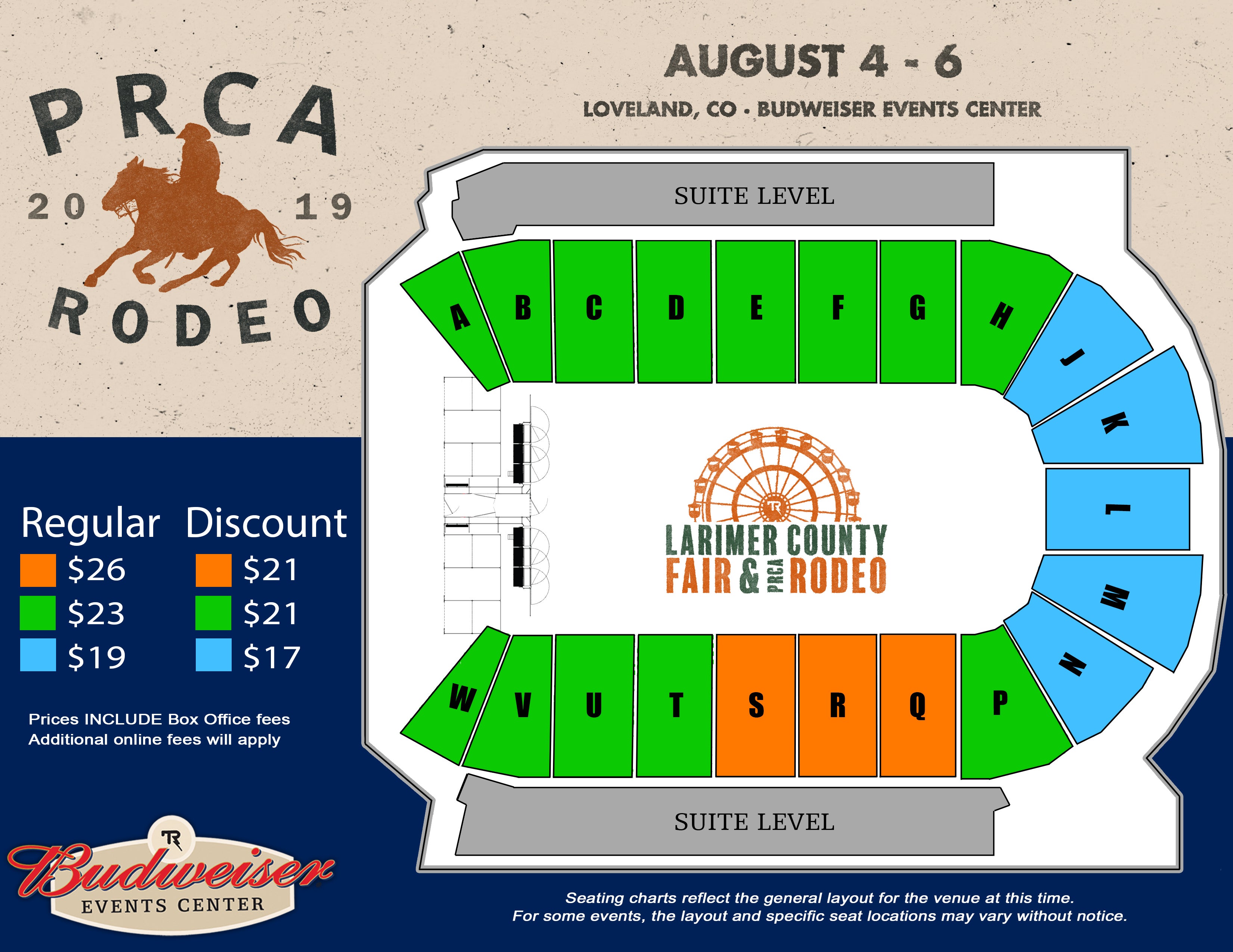 National Western Rodeo Seating Chart