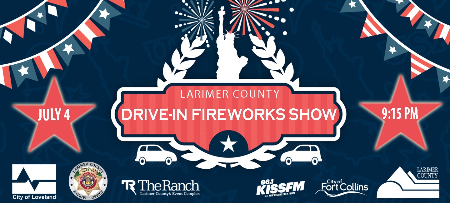 Larimer County Drive-In Fireworks Show