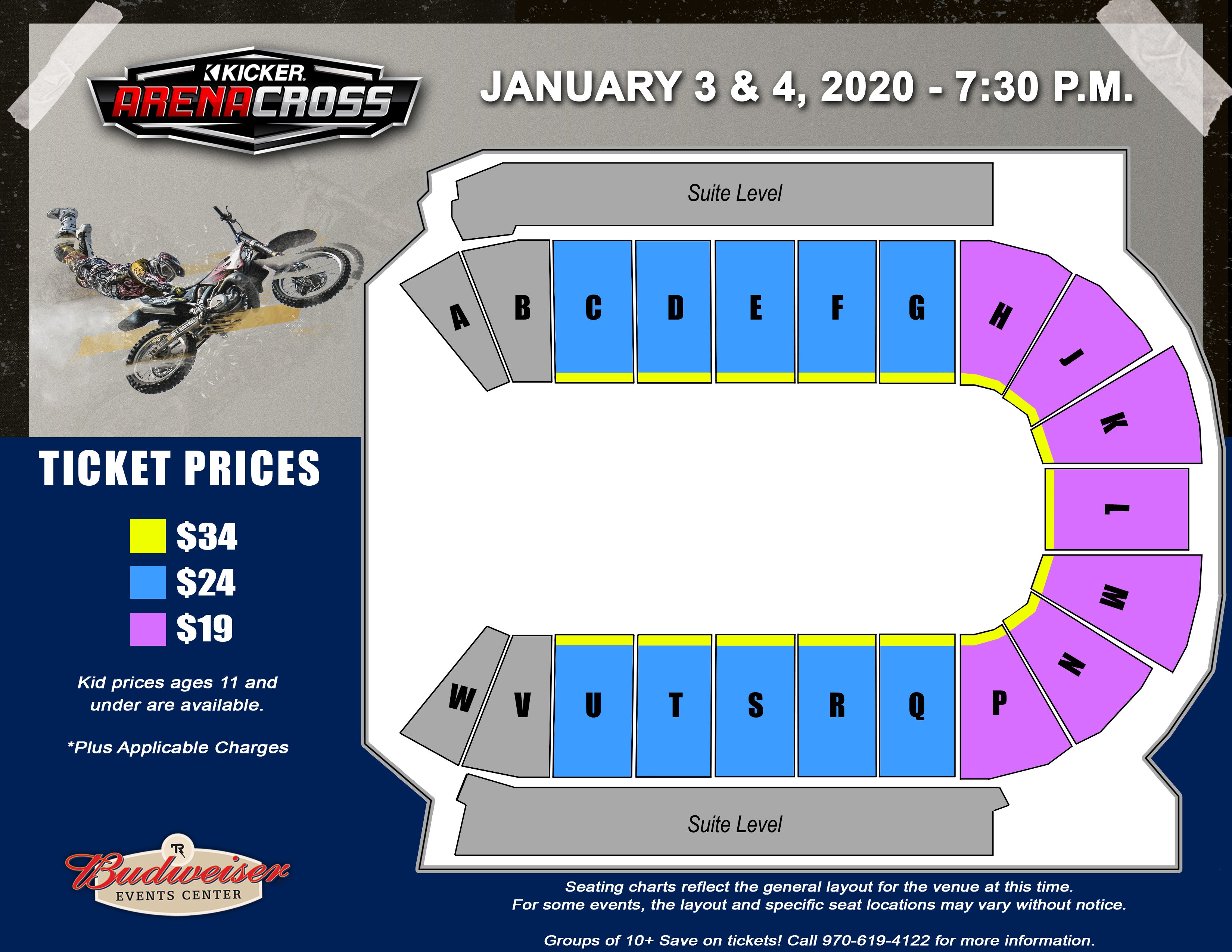 Budweiser Event Seating Chart