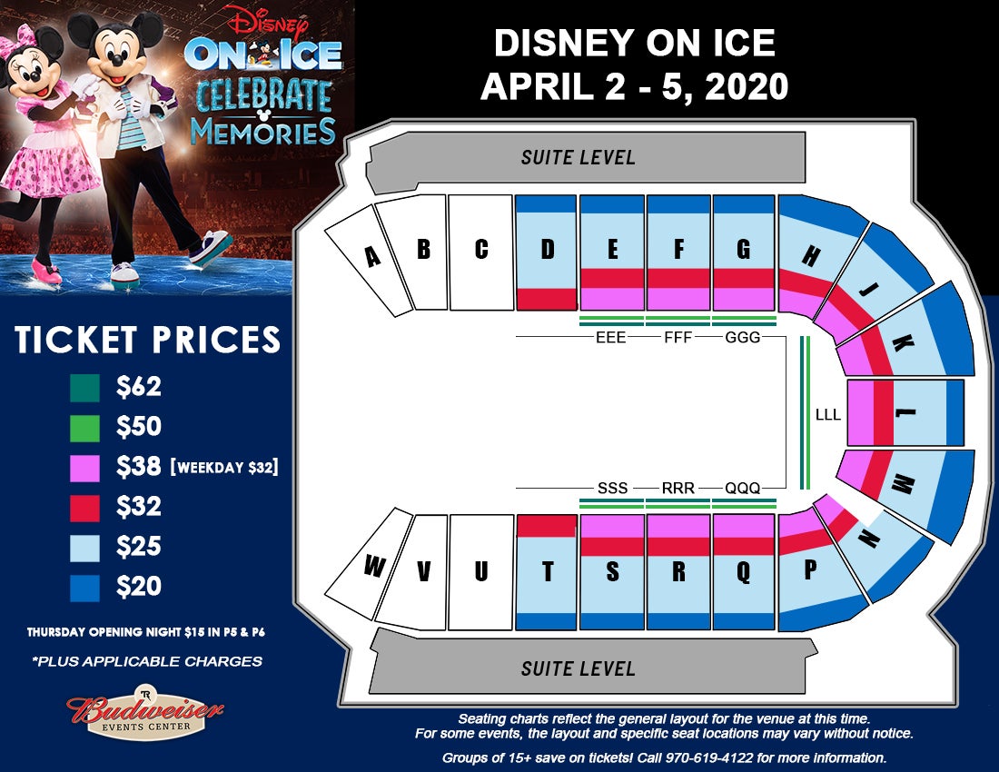 Baton River Center Seating Chart Disney On Ice