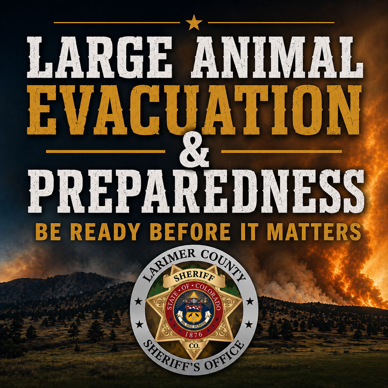 More Info for Large Animal Evacuation & Preparedness Training