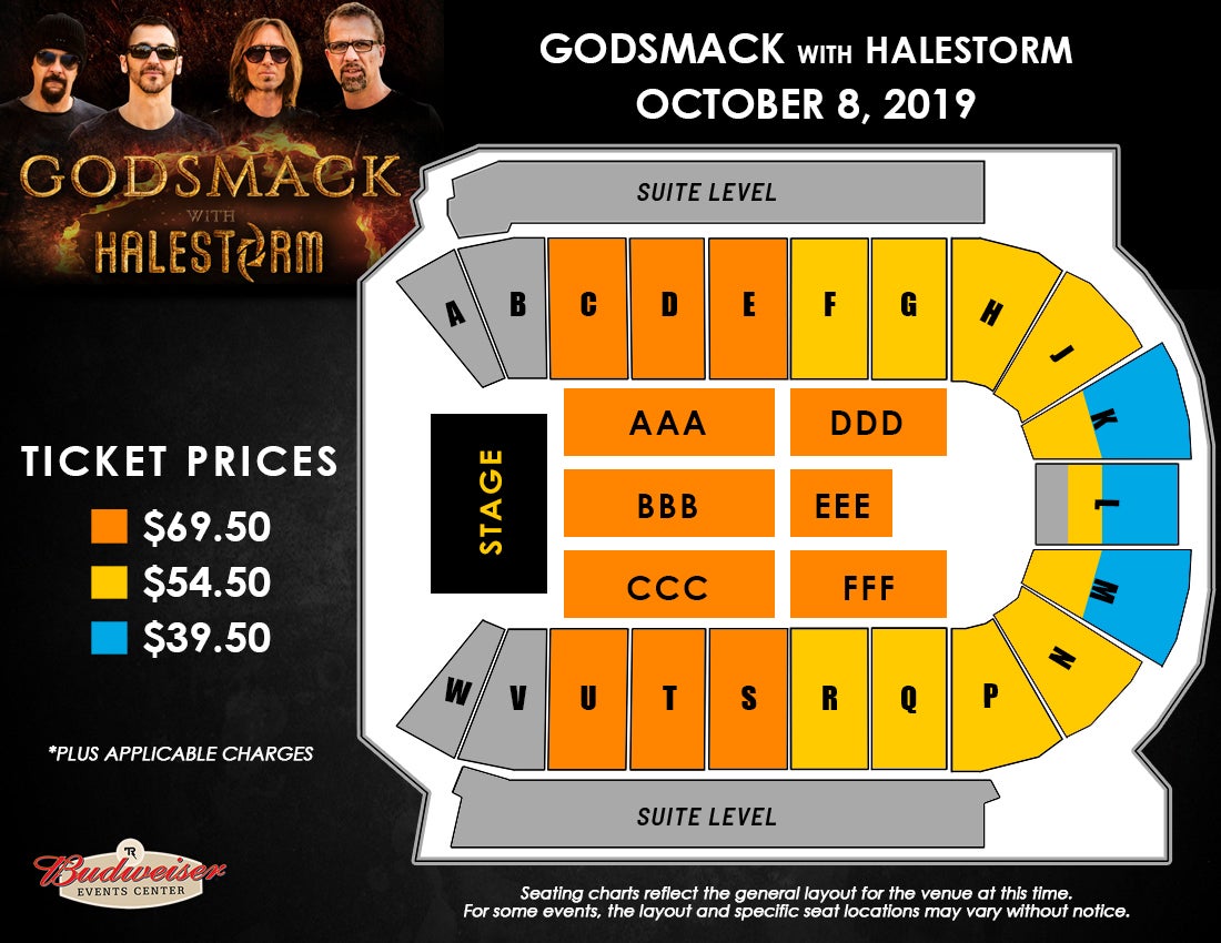 Budweiser Event Center Seating Chart Eagles