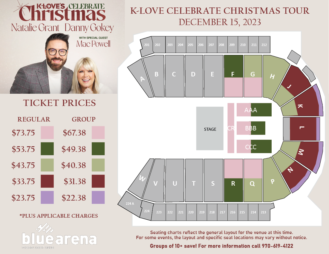 Seating Charts  The Ranch, Larimer County Fairgrounds & Events Complex