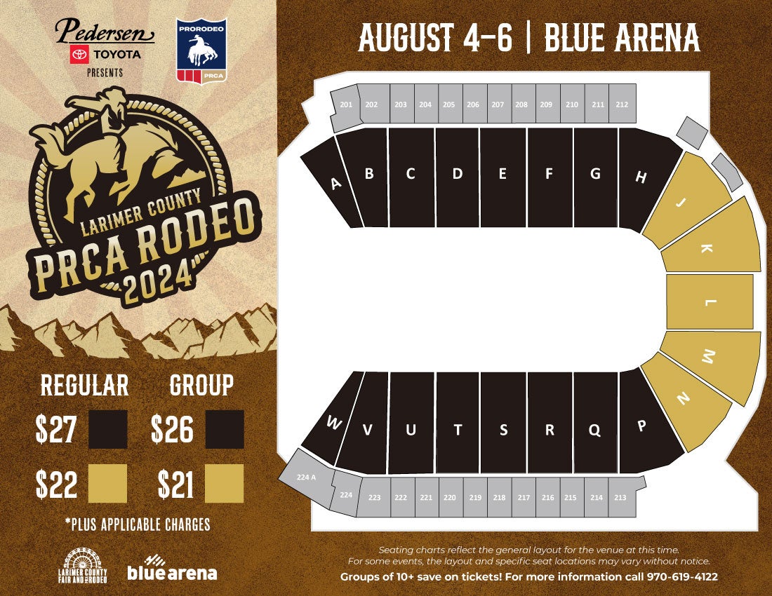 Seating Charts The Ranch, Larimer County Fairgrounds & Events Complex