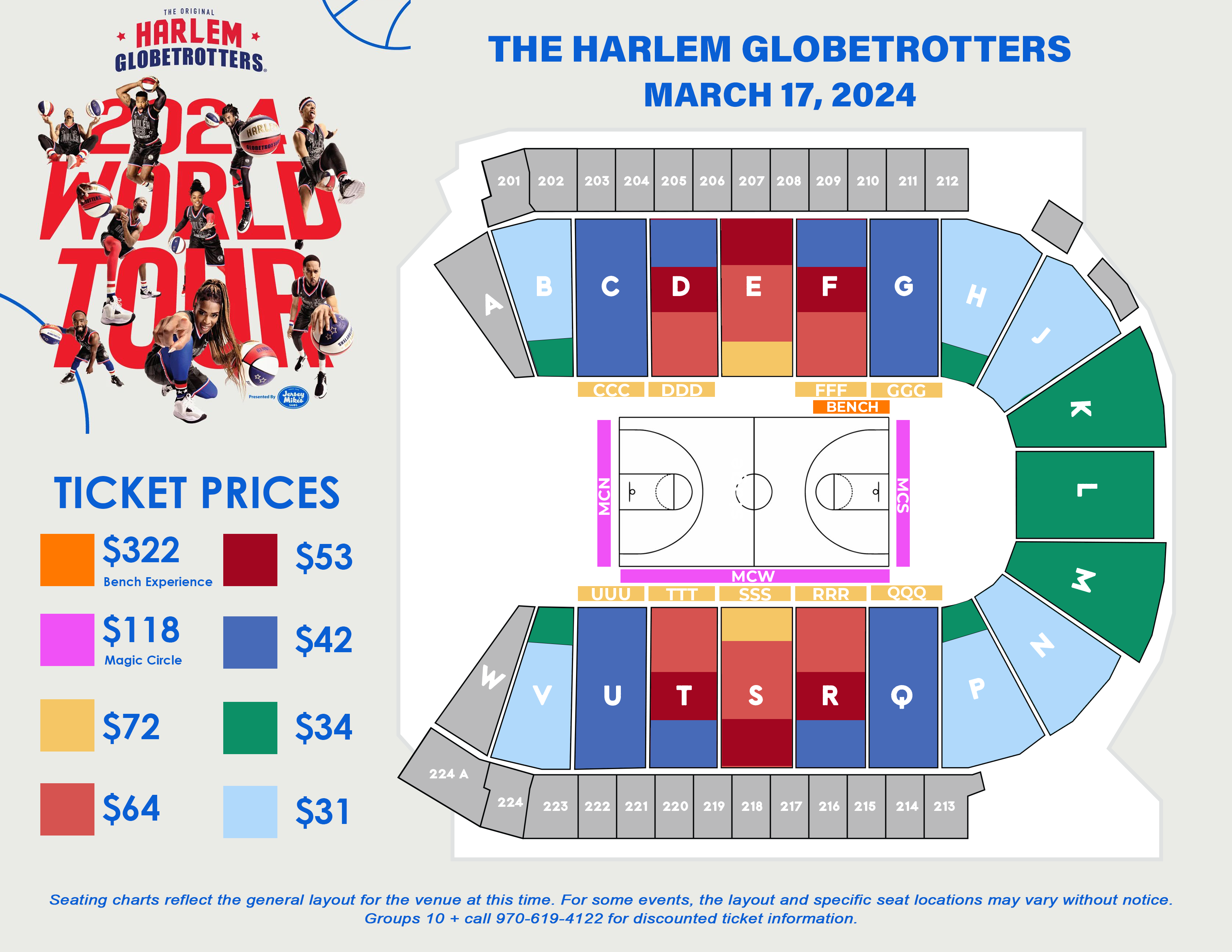 Harlem Globetrotters 2024 World Tour The Ranch Events Complex