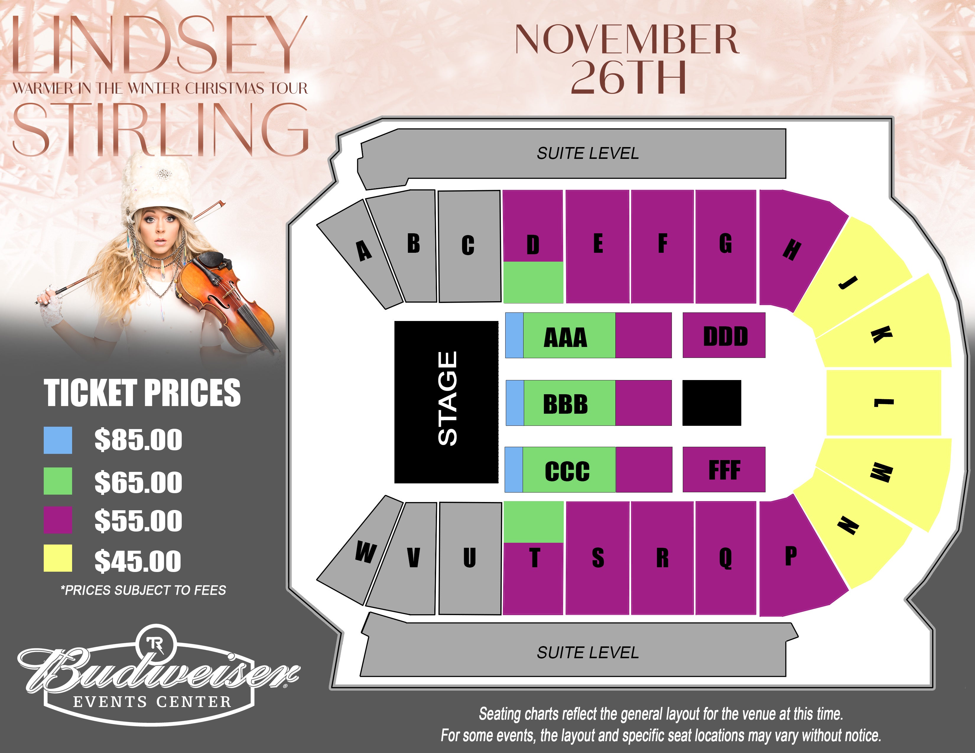 Budweiser Event Center Loveland Seating Chart