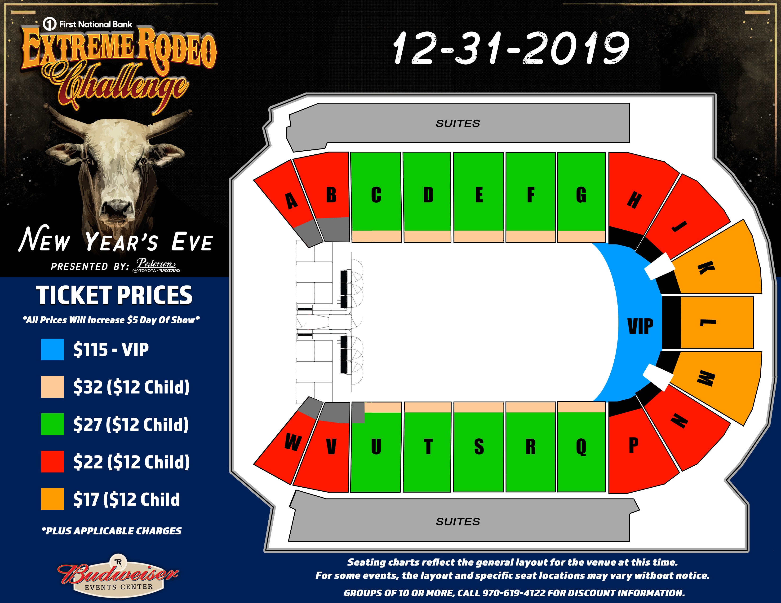 Budweiser Event Seating Chart