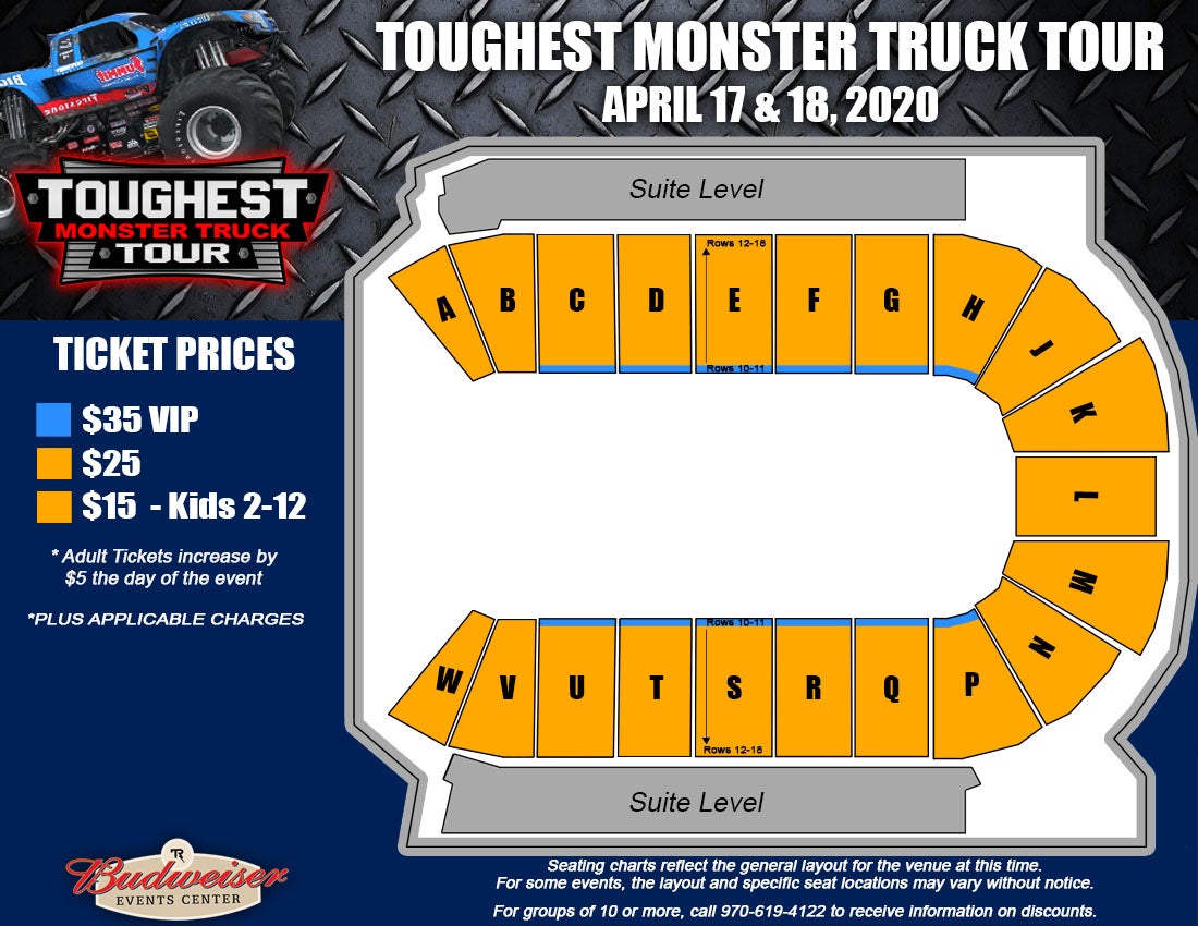 Budweiser Event Seating Chart