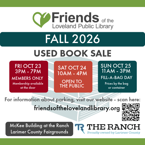 More Info for Friends of Loveland Library Fall 2026 Used Book Sale