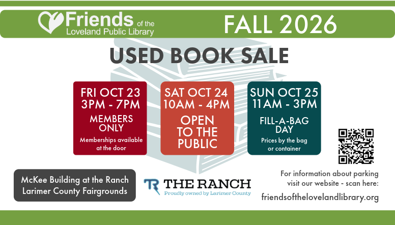 Friends of Loveland Library Fall 2026 Used Book Sale
